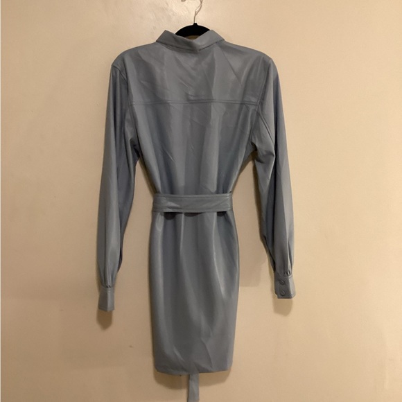 Aritzia Wilfred Caroline Vegan Leather Shirt Dress - Picture 9 of 14